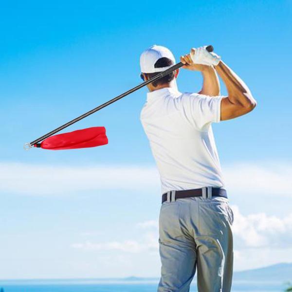 ゴルフスイングトレーナー ゴルフスイングトレーニングツール リボン付き 90cm ゴルフウォームアップスティック 屋内屋外用 スイングスピードリズム向｜stk-shop｜08