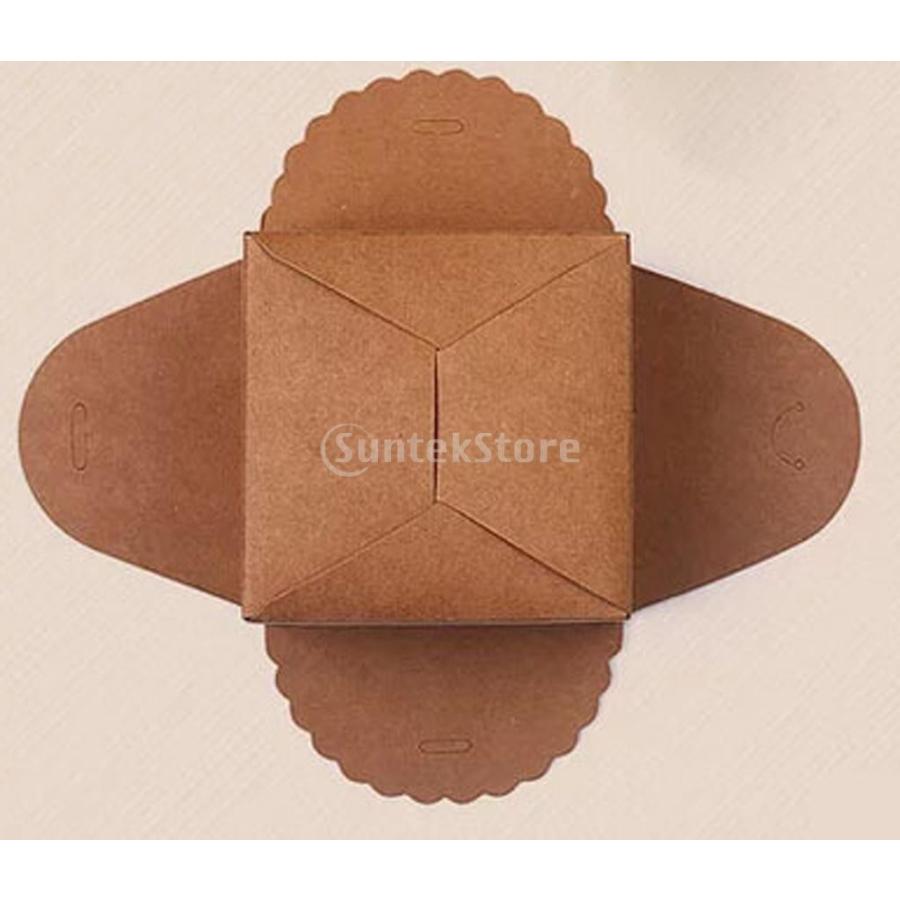 クラフト紙 DIY 茶色 紙製 お菓子 パッケージ ギフトボックス