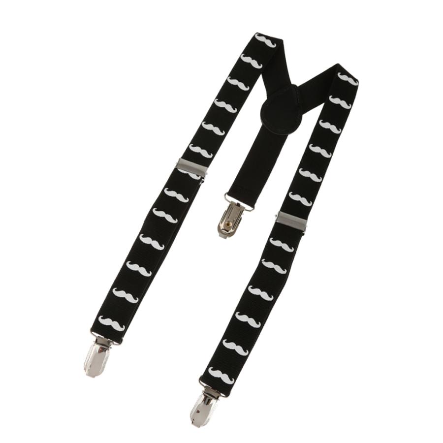 子供の男の子の女の子の口ひげ調整可能なストレッチyバックサスペンダーブレース 1