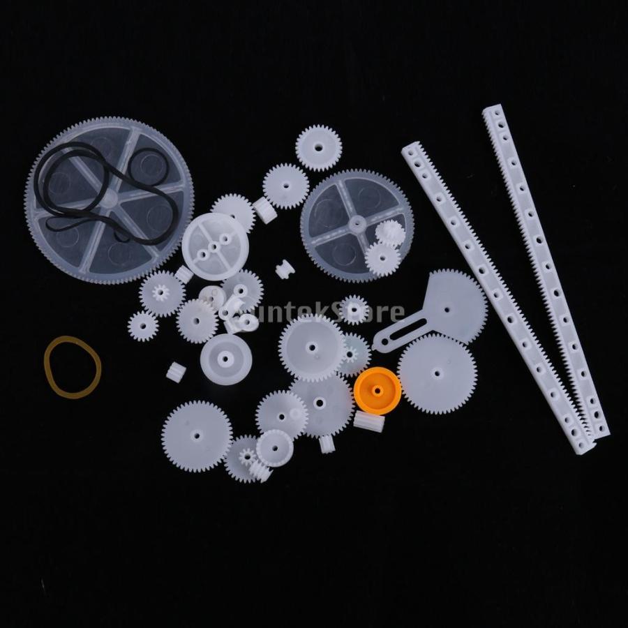 34種類 プラスチック ギア 歯車 プーリ パーツ Diy 手作り ロボット おもちゃ 工作キット Stkショップ 通販 Yahoo ショッピング