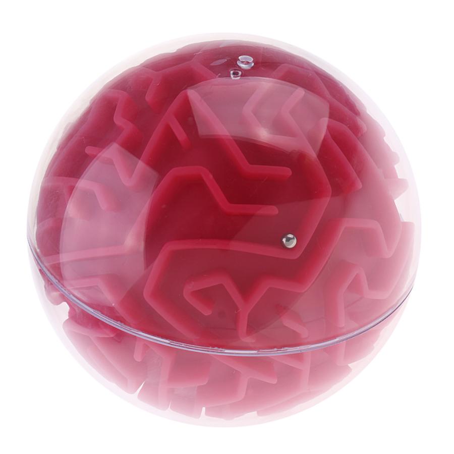 3d迷路ボールマジックボールパズル脳迷路ゲーム子供教育玩具オレンジ(メディア難)｜stk-shop｜02