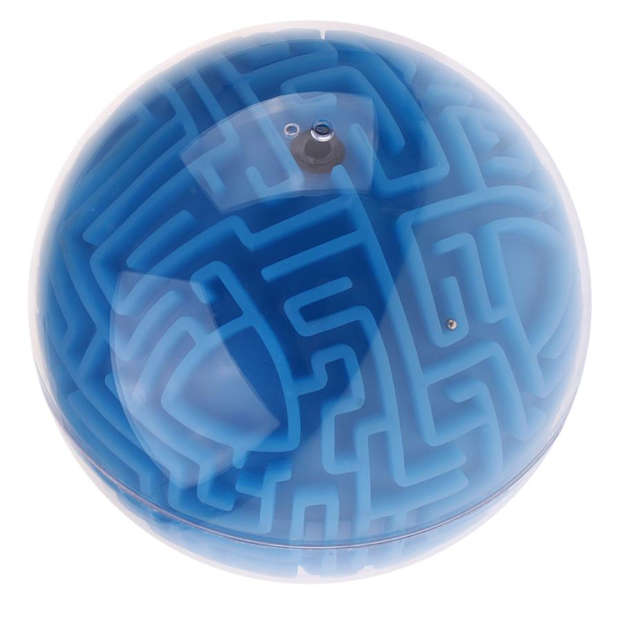 3d迷路ボールマジックボールパズル脳迷路ゲーム子供教育玩具オレンジ(メディア難)｜stk-shop｜03