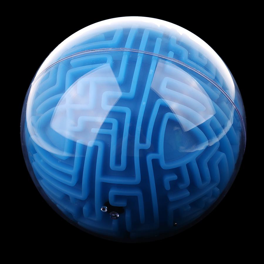 3d迷路ボールマジックボールパズル脳迷路ゲーム子供教育玩具オレンジ(メディア難)｜stk-shop｜04