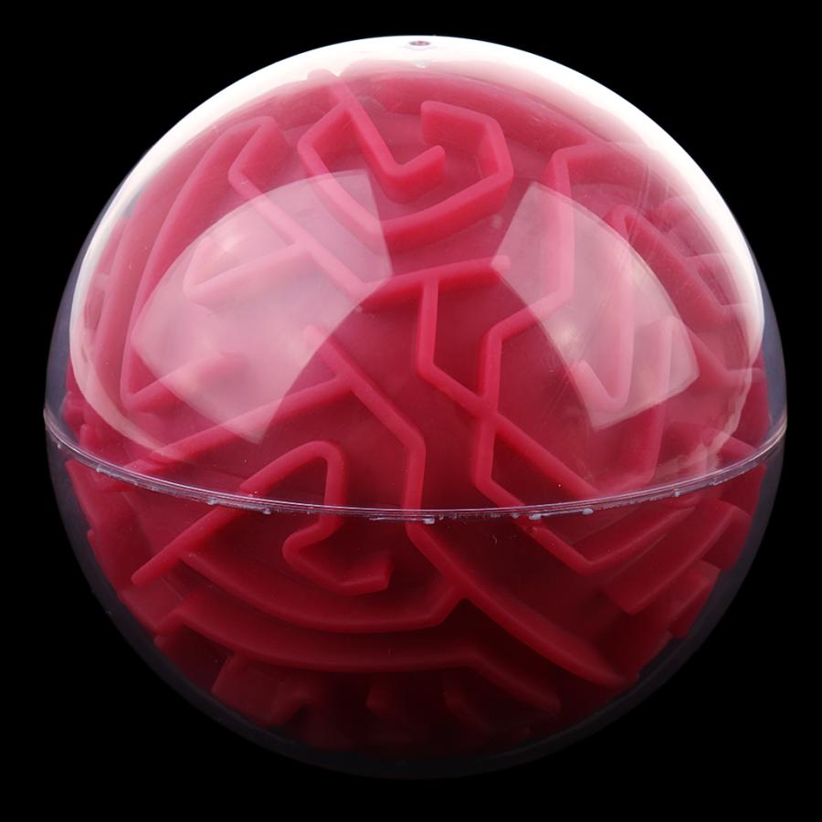 3d迷路ボールマジックボールパズル脳迷路ゲーム子供教育玩具オレンジ(メディア難)｜stk-shop｜05