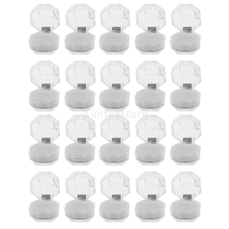 全3色 約20個入り アクリル製 リングケース ボックス ギフト