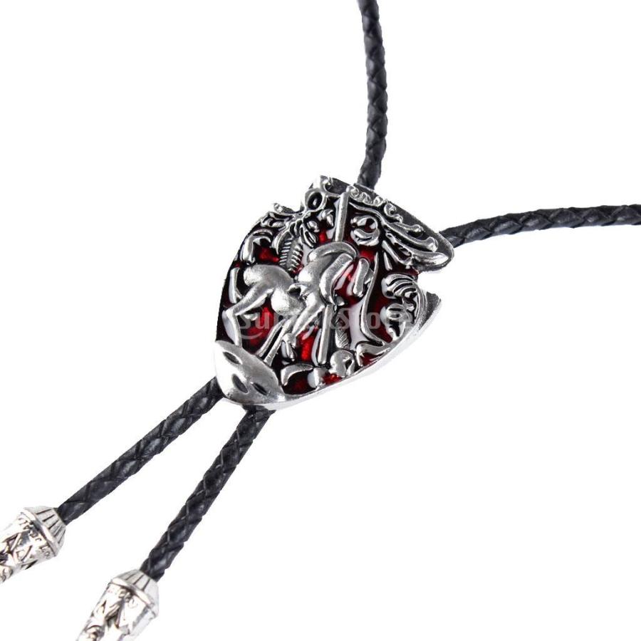 ループタイ ネックレス ポーラータイ ポロタイ 飾り物 全４色 レッド Stkショップ 通販 Yahoo ショッピング