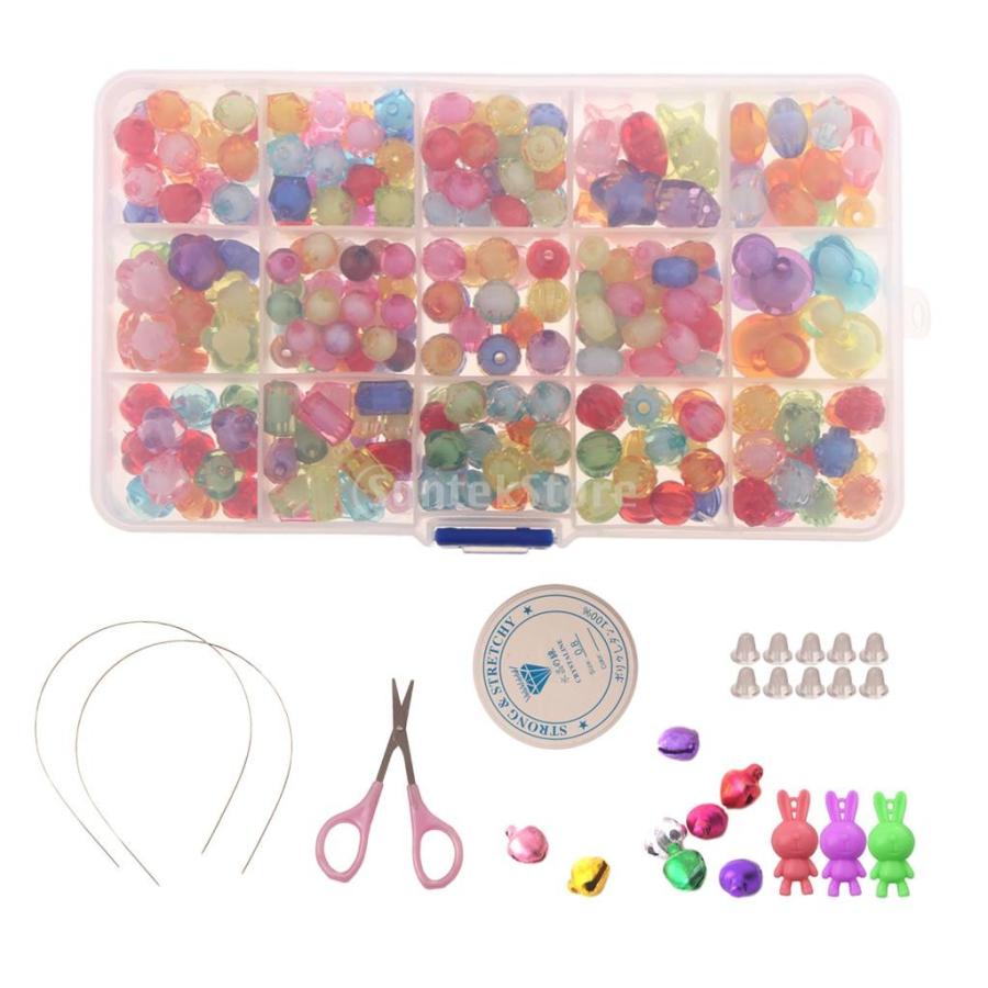 ビーズ 可愛い 子供向け 創造的 鮮やかな色 実用 手作り用 手芸材料