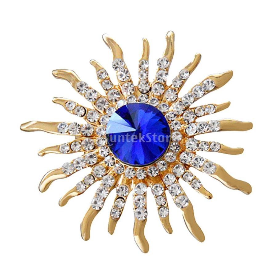 ブローチ 女性用 サンフラワー ブルー スカーフ 公式サイト