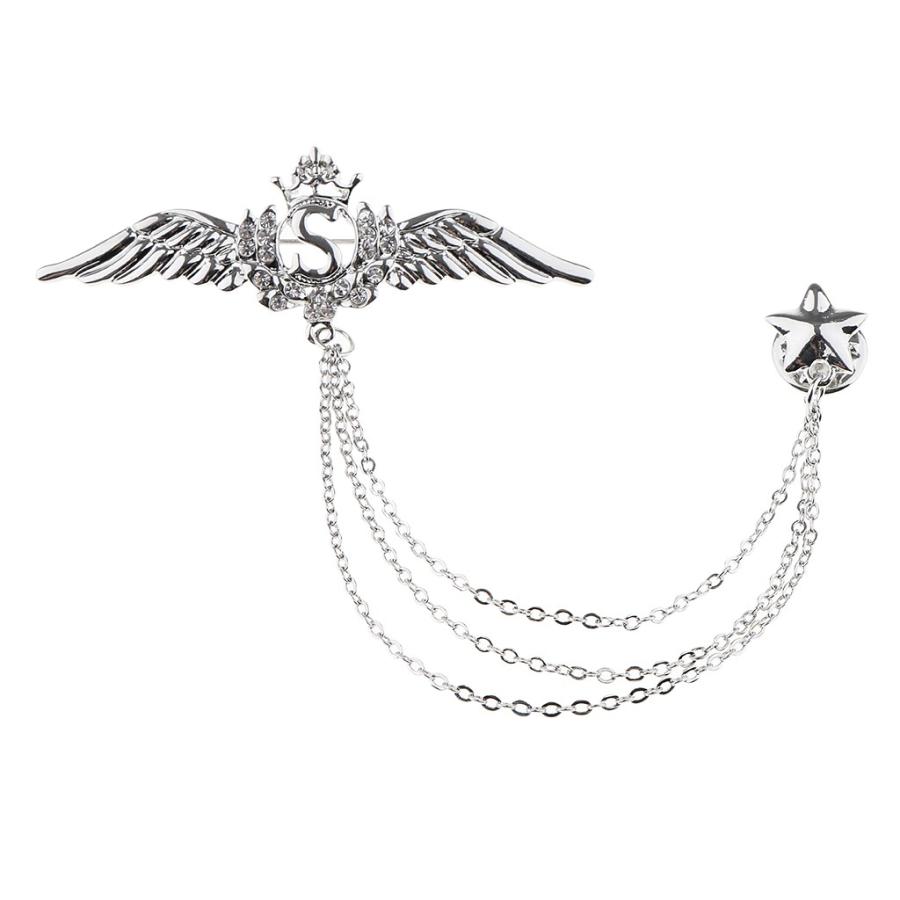 美しい ラペルピン ピンブローチ ブローチ タックピン 王冠 天使の羽 タイピン レディース メンズ 結婚式 プレゼント 全2色 シルバー Stkショップ 通販 Yahoo ショッピング