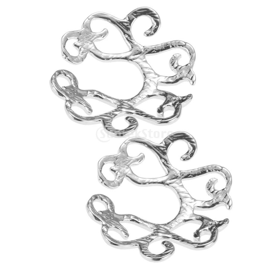 1ペア 中空 ステンレス鋼 シルバー 花のニップルクリップ 乳首リング 個性的 アクセサリー|stk-shop|04