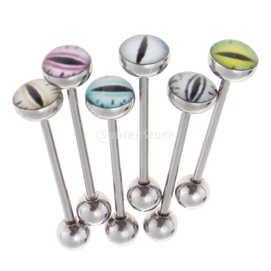6本 ステンレス 14g 耳ピアス 舌ピアス 乳首ピアス ストレートバーベル 性感的 個性的 パーティー 宴会 アクセサリー Stkショップ 通販 Yahoo ショッピング