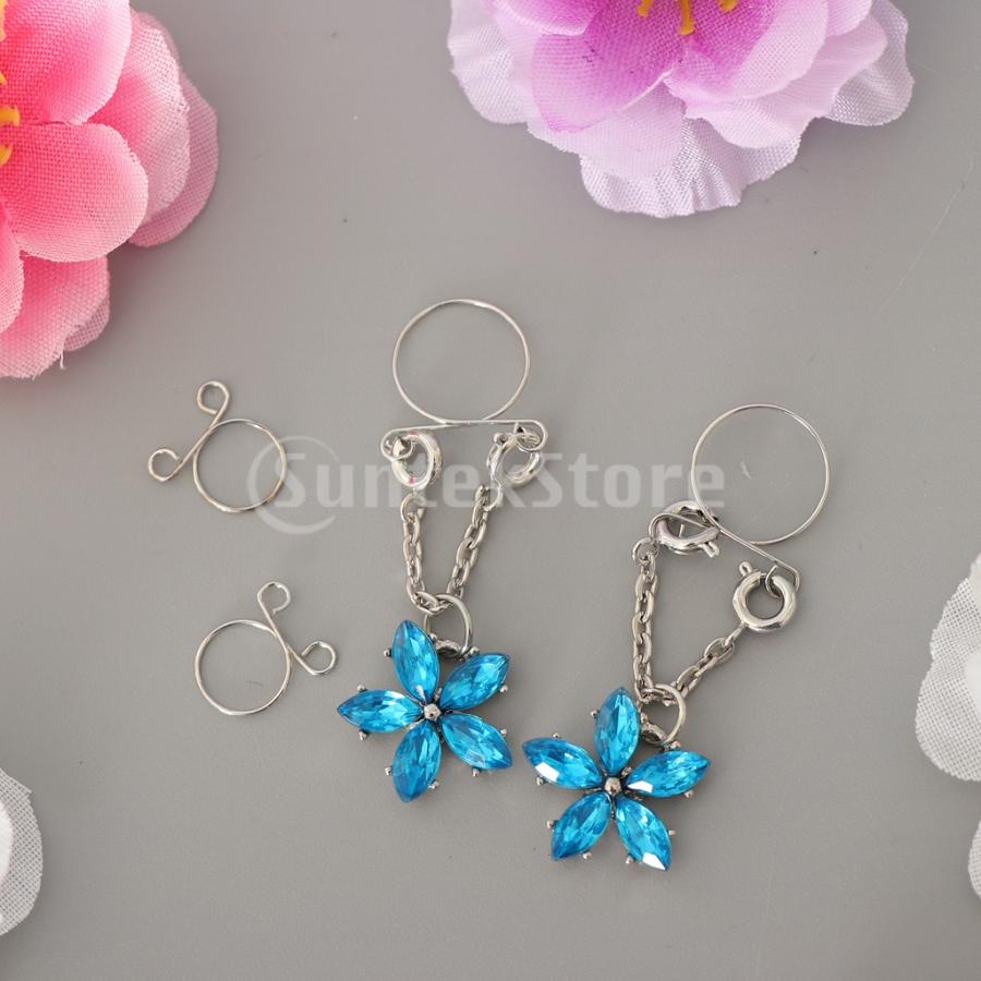 Ipotch 女性 ニップルリング ダングル ノンピアス 乳首リング ニップル クリスタル ボディアクセサリー 全3種類 フラワー Stkショップ 通販 Yahoo ショッピング