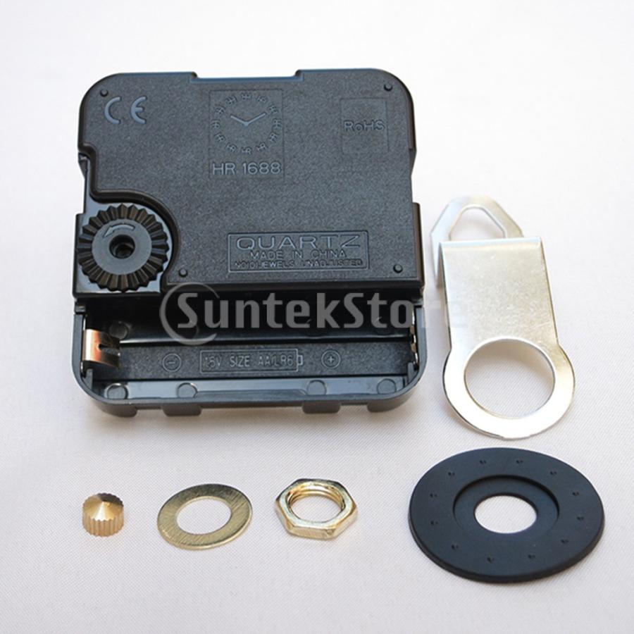 DIYサイレントメカニズムクォーツウォールクロックムーブメントモーター修理キットロングハンド 56044466STKショップ 通販