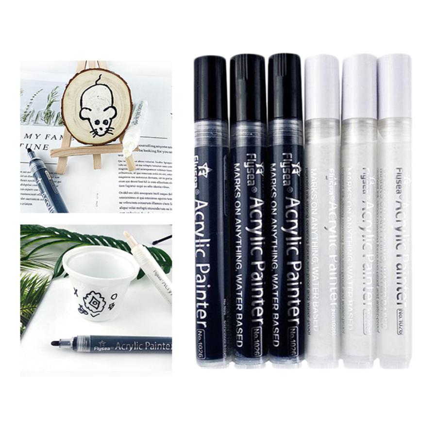 黒紙スクラップブッキング用油性ペン6本を描く Stkショップ 通販 Yahoo ショッピング