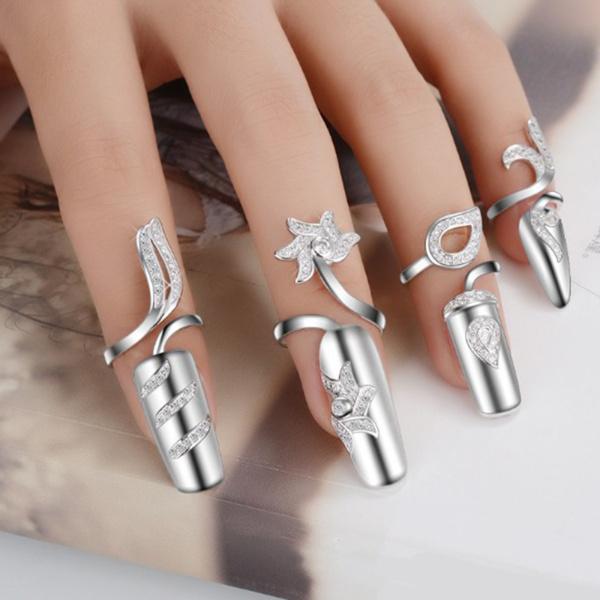 ネイルリング 楽天市場】ゴールドクロウリング/ネイルリング チップリング ネイル