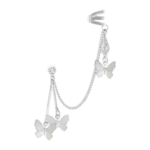 夏セール開催中 ドレスイヤリング用バタフライイヤリングエレガントアロイシルバークリエイティブジュエリー Simbcity Net