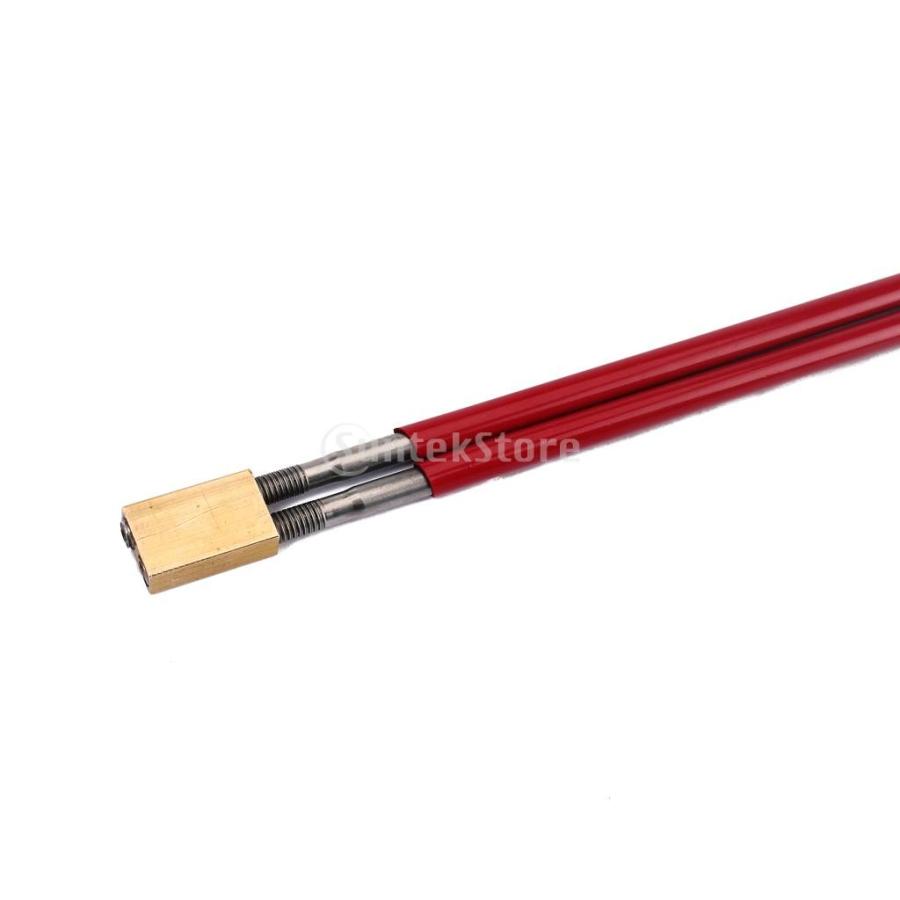 Non-brand ベース ギター レッド 真ちゅう 頭 ダブルトラスロッド 610