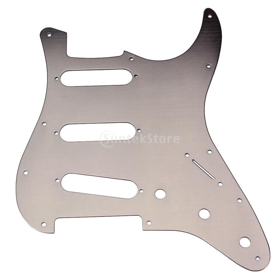 Non-brand STエレキギターグレー対応 アルミニウム合金 Sピックガード