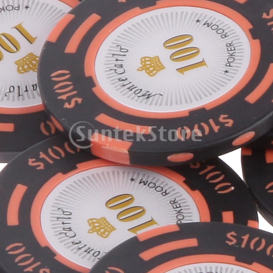 ポーカーチップ モンテカルロ ラベル カジノ ゲーム アクセサリー ドル 全10額面 - 100 : STKショップ - 通販 -  Yahoo!ショッピング