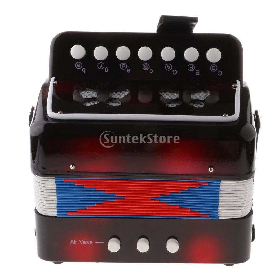 全５色 7キー ボタン アコーディオン おもちゃ 子供対応 楽器玩具 知育玩具 鍵盤楽器 贈り物 ブラック Stkショップ 通販 Yahoo ショッピング