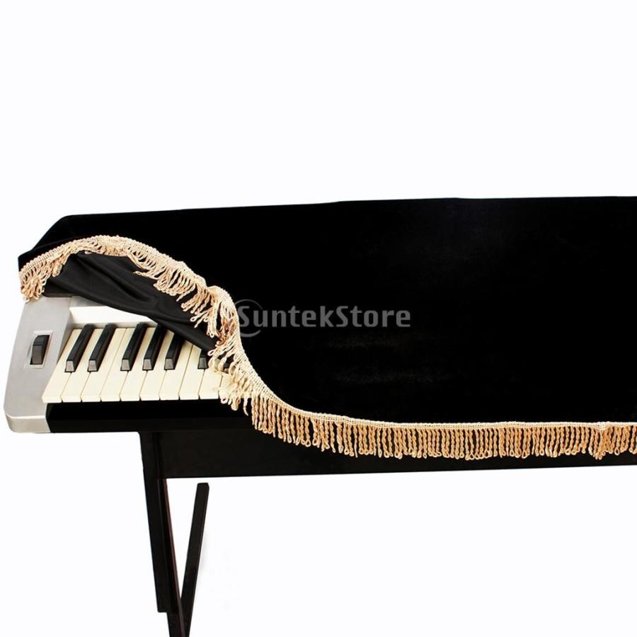 黒61鍵電子ピアノのキーボードカバーは 98 42センチメートルを防塵 Stkショップ 通販 Yahoo ショッピング