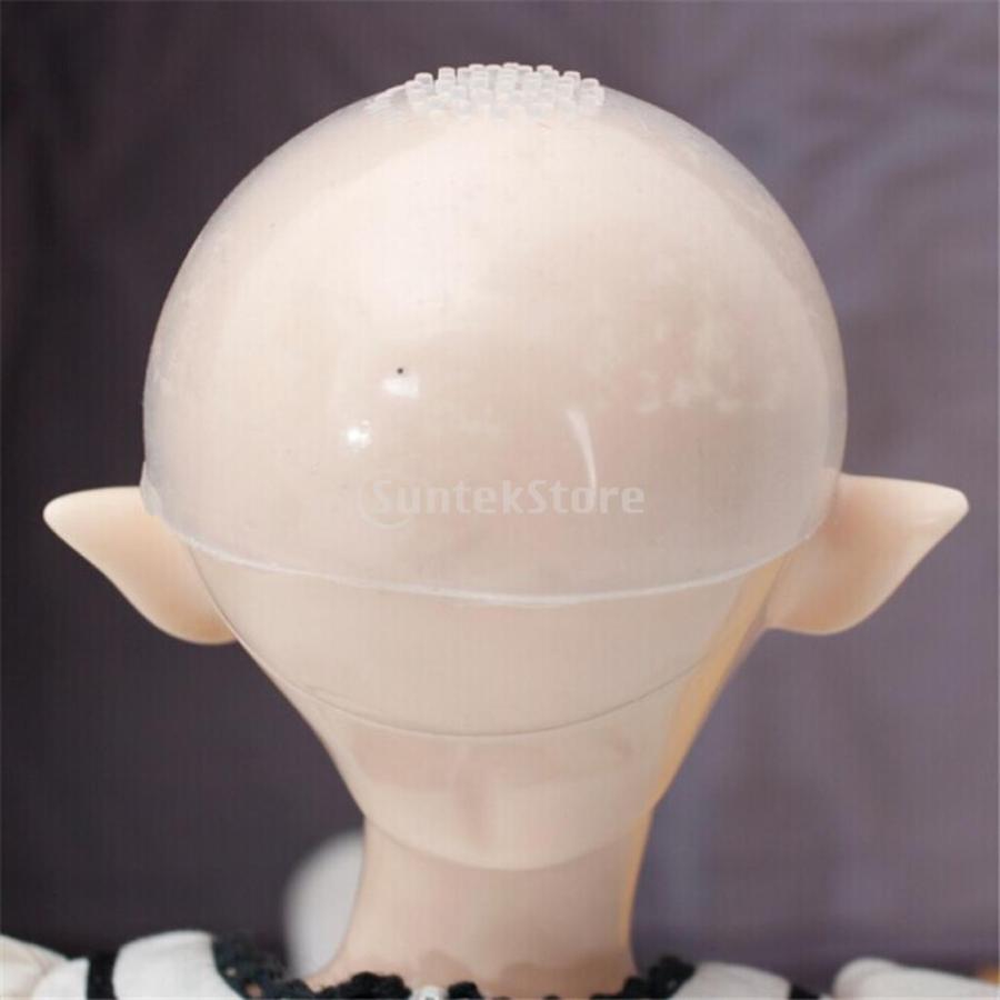 全4種類 耐久性 ドール用 シリコン製 ウィッグキャップ BJD SD人形適用