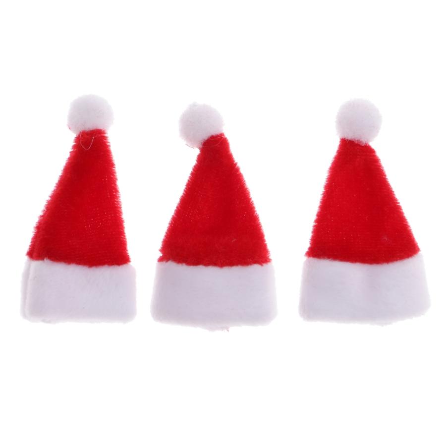 3個入り 1:12スケール ドールハウス ミニチュア クリスマス サンタクロース 帽子｜stk-shop