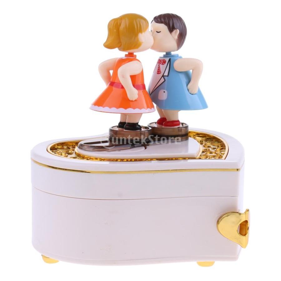 ハート形 キス人形 オルゴール 時計仕掛け 音楽ボックス 誕生日プレゼント インテリア 飾りもの Stkショップ 通販 Yahoo ショッピング