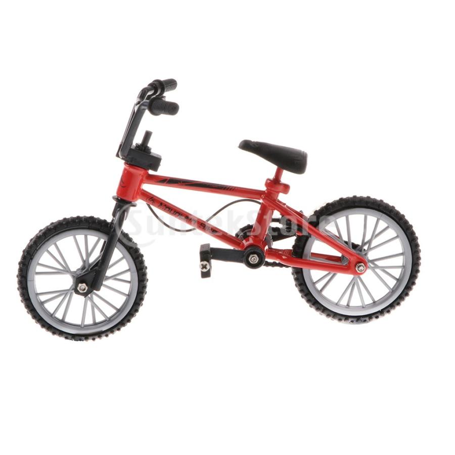 【国内配送】 ラッピング無料 全3色 指マウンテンバイク 自転車モデル 模型 教育玩具 - 赤