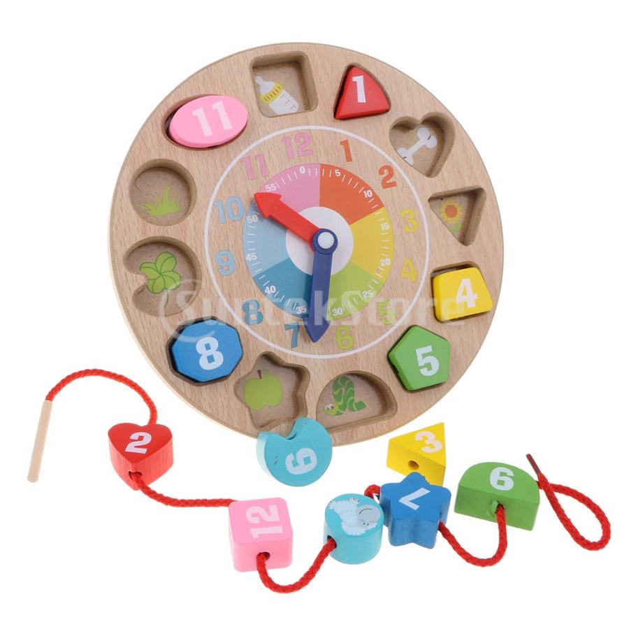 受注生産品 木製おもちゃ デジタル時計 回転可能 幼児 子供 キッズ ブロック 手作り Diy ビーズゲームデジタル時計玩具 レーシング ストリング 赤ちゃん 教育玩具 Materialworldblog Com
