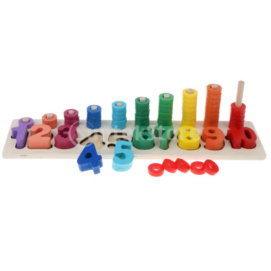 F Fityle 幾何学 認知 数字 認知玩具 カラーボード 幼児 教育 おもちゃ シリンダー ブロック パズル 全2色 数字ブロック Stkショップ 通販 Yahoo ショッピング