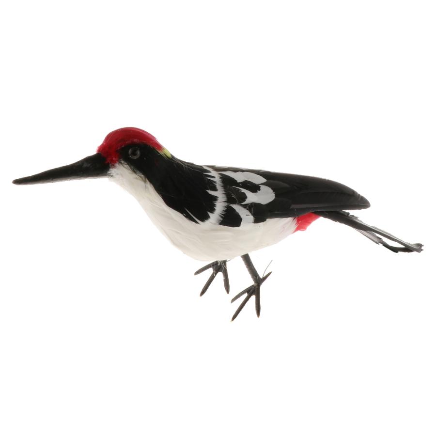 シミュレーション人工羽毛のキツツキの鳥のモデルおもちゃの庭の装飾 Stkショップ 通販 Yahoo ショッピング