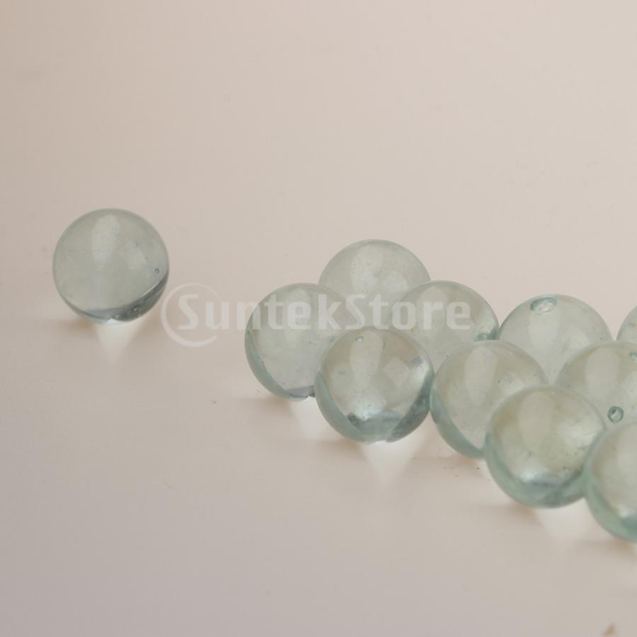 浮き玉　ガラス玉　レア物❗️スピンドル❗️レア色❗️約5.5㎝❗️可愛い小玉❗️ 100pcsラウンド透明ガラスビー玉クリア : STKショップ - 通販