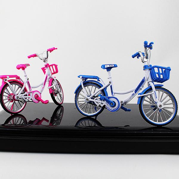 折りたたみ式マウンテンバイク1:10自転車車おもちゃの家の装飾クリスマスギフト - 赤#3 - 青#1｜stk-shop｜06