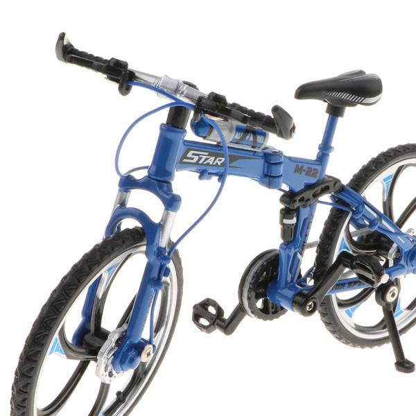 折りたたみ式マウンテンバイク1:10自転車車おもちゃの家の装飾  