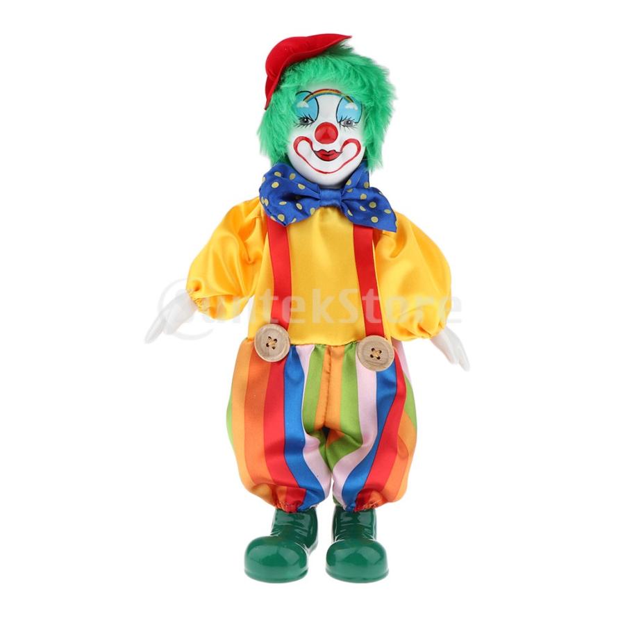 T Tooyful 全8色 ピエロ人形 ヴィンテージ飾り 道化師人形 手作り人形 磁器人形 4 Stkショップ 通販 Yahoo ショッピング