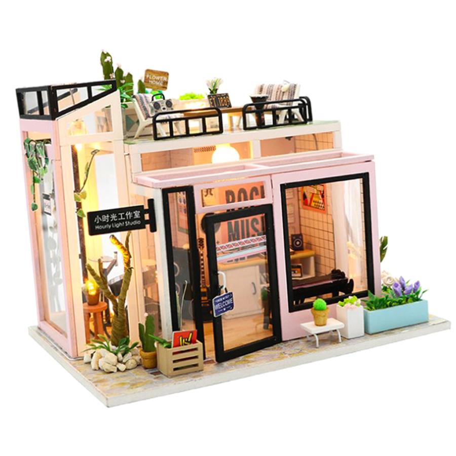 3Dパズル 1/24ドールハウス ミニチュア アートスタジオ 家具キット