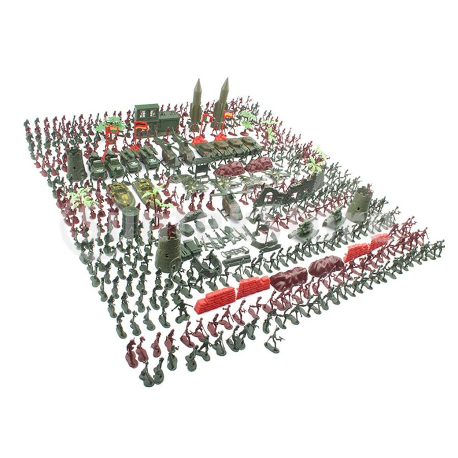 519ピース軍事プレイセットプラスチック玩具4センチ兵士軍隊軍団