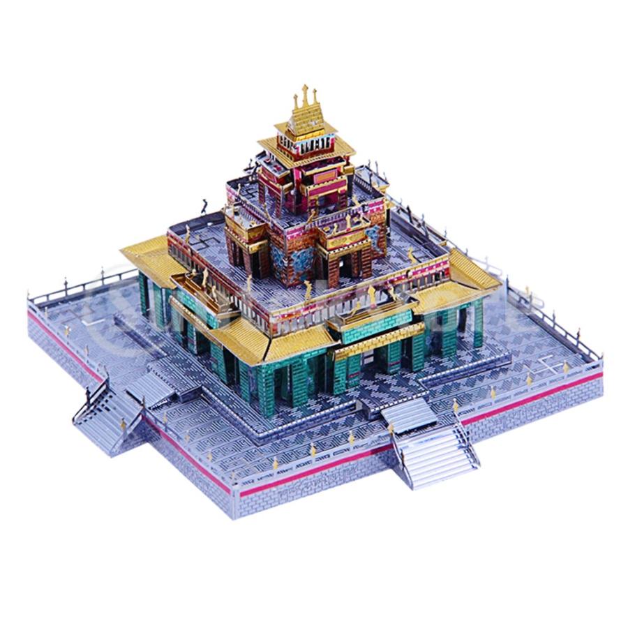 ジグソーパズル 3Dメタルパズル 仏教寺院 モデルキット DIY 子供 手と目の協調 ビルディングアセンブリ｜stk-shop｜02