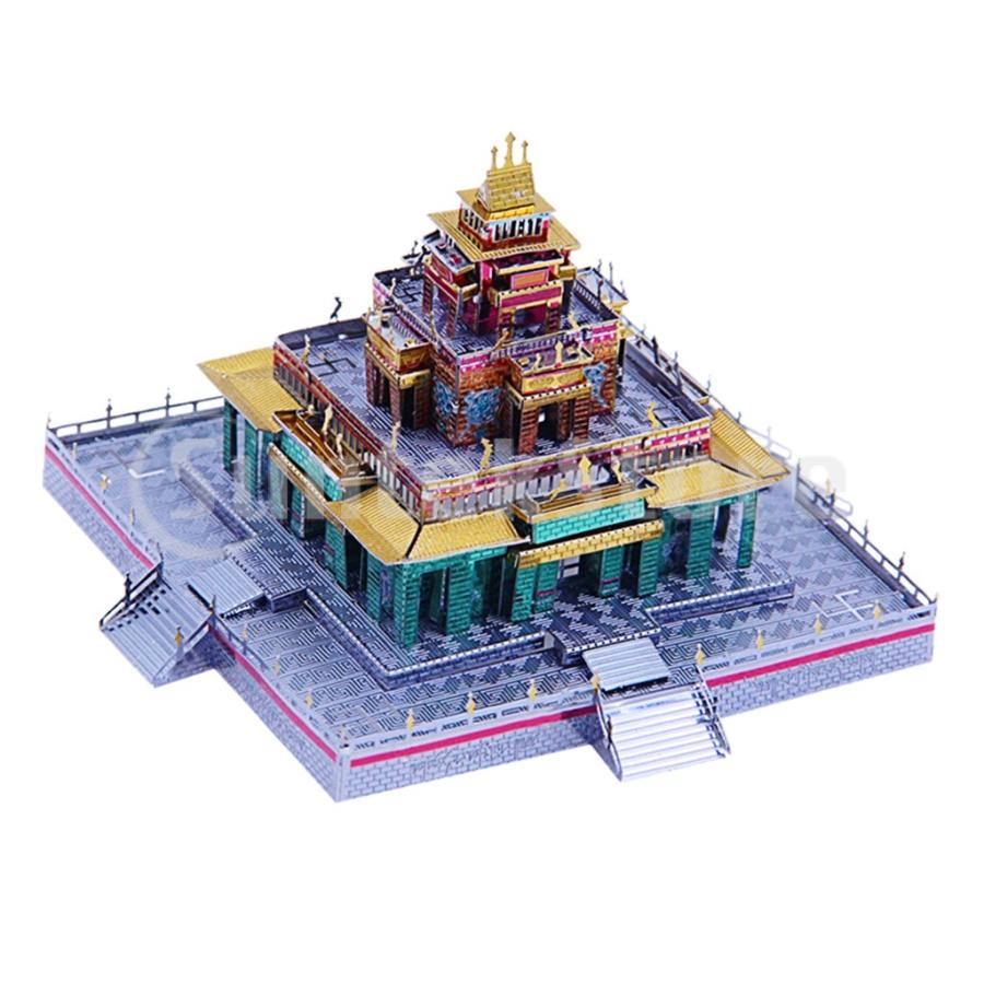 ジグソーパズル 3Dメタルパズル 仏教寺院 モデルキット DIY 子供 手と目の協調 ビルディングアセンブリ｜stk-shop｜03