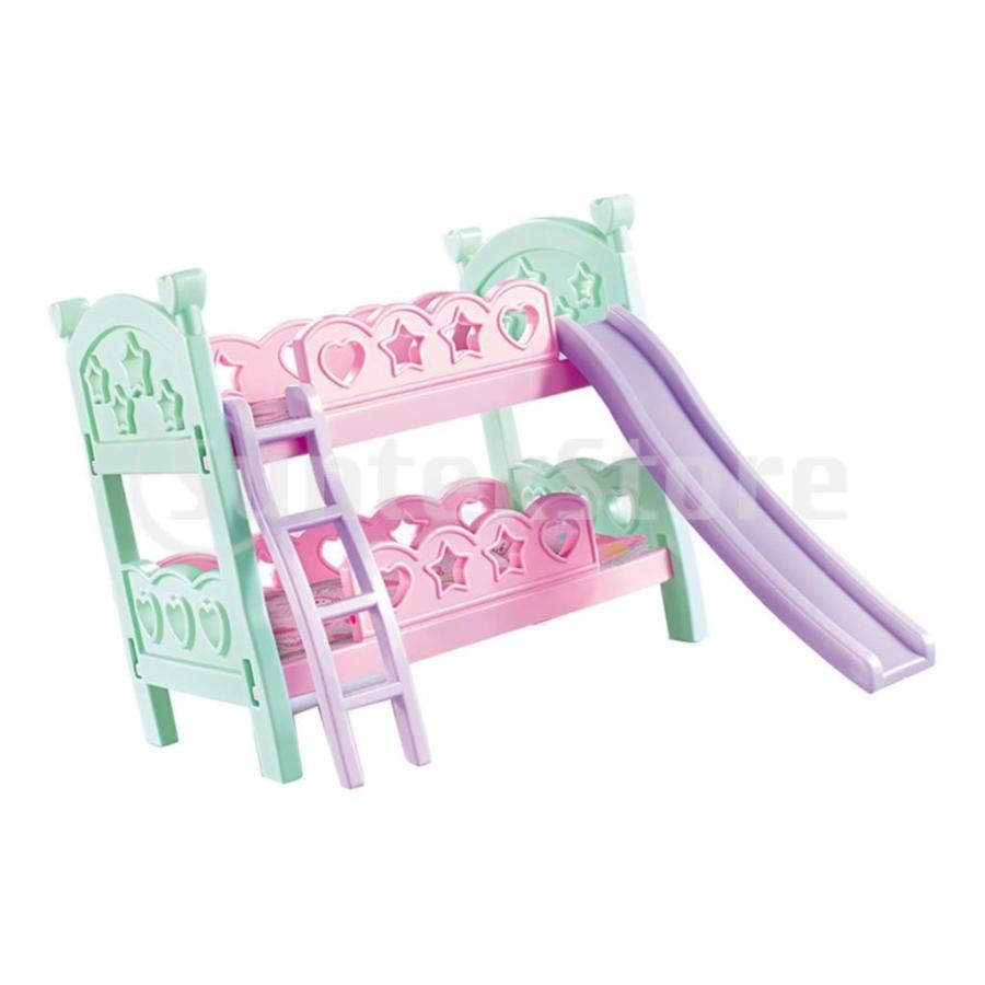 赤ん坊 人形 ミニチュア 二段ベッド プラスチック ドールハウス 家具 おもちゃ 組み立て｜stk-shop｜04