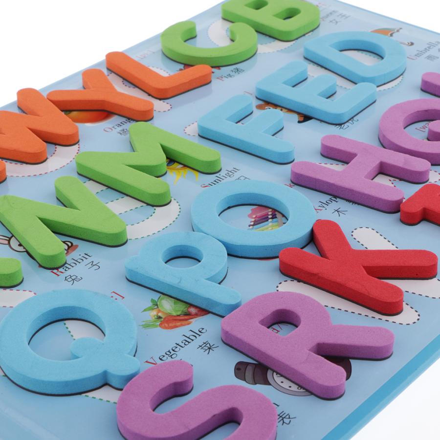 現品限り一斉値下げ 英語 アルファベット 英文字 パズル 形合わせ はめこみ英語教育 単語学習 目と手の協調 脳力の発達 知育玩具 Www We Job Com