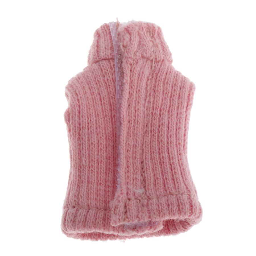 Gilet En Tricot 〓 Col Roul〓 Et 〓 Col Roul〓 Pour Poup〓es OB11, Rose Fonc〓｜stk-shop｜07