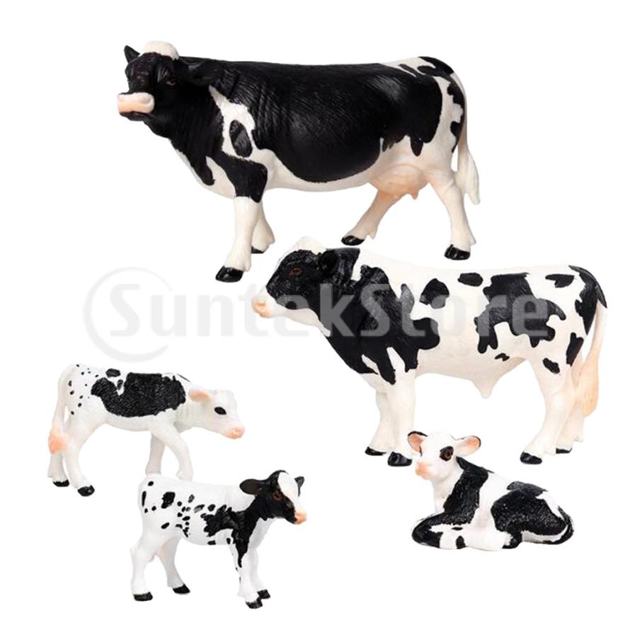 動物模型 フィギュア リアル 雌牛 雄牛 子牛 牛の家族 かわいい ミニ造園 庭箱 装飾品 農場コレクション用 Stkショップ 通販 Yahoo ショッピング