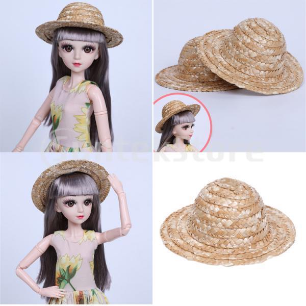ビーチ手作り麦わら帽子アクセサリーに適用60cm人形着せ替え衣装｜stk-shop｜07