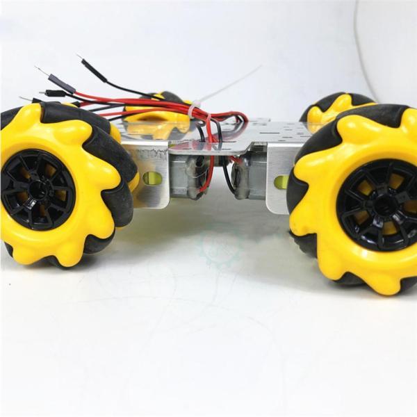 4WD 4輪駆動金属スマートロボットカーシャーシTTモーターDIY 3-9V