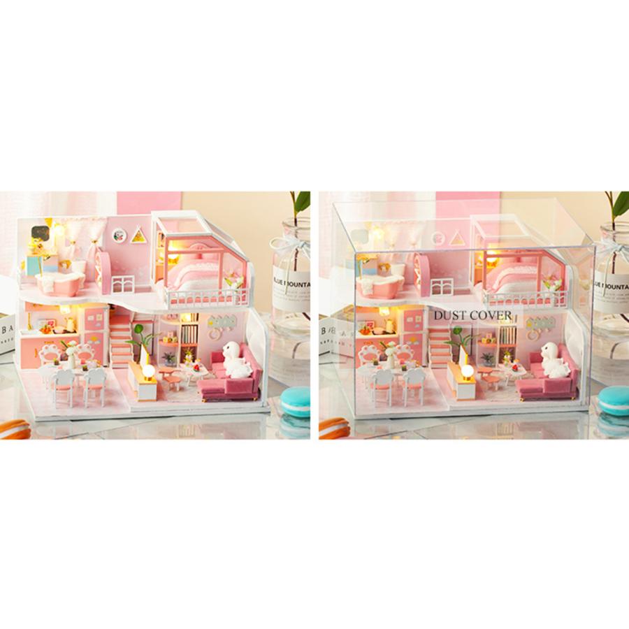 スタイル3 DIYミニチュアドールハウスキット ミニチュアドールハウス