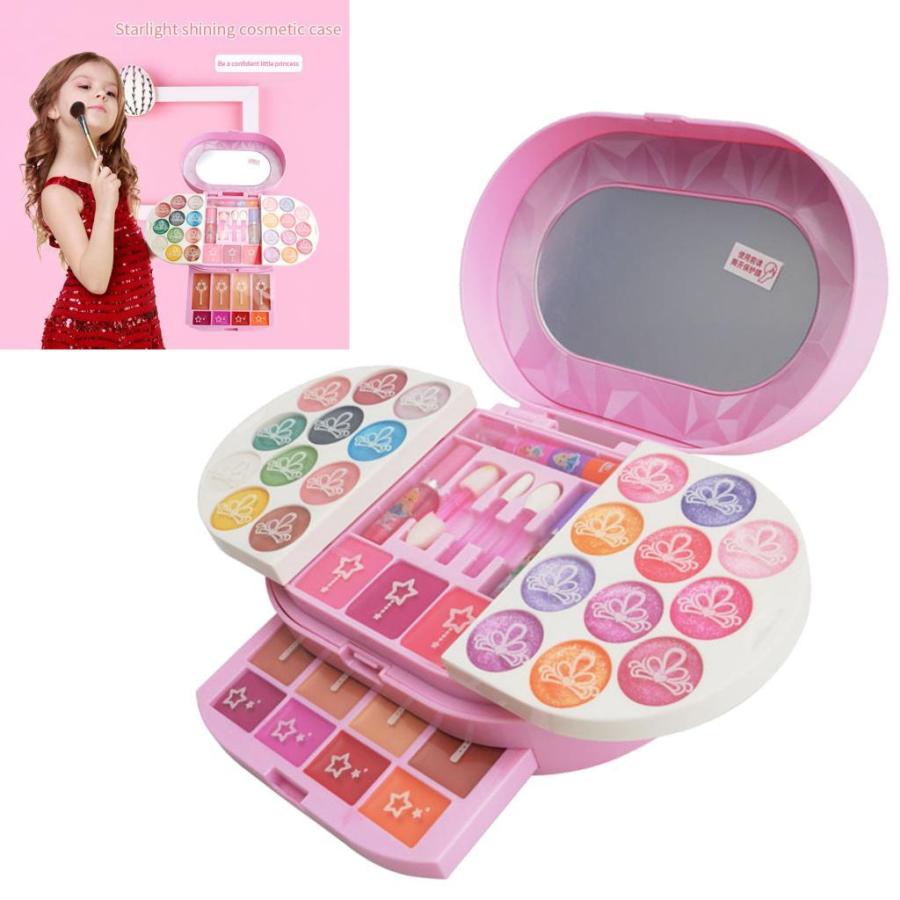 メイクアップツール 子供 化粧セット 女の子 キッズ 化粧品 プレゼント 洗える プレイゲーム アイシャドウ リップグロス 安全 おもちゃ 天然水溶性粉末 Stkショップ 通販 Yahoo ショッピング