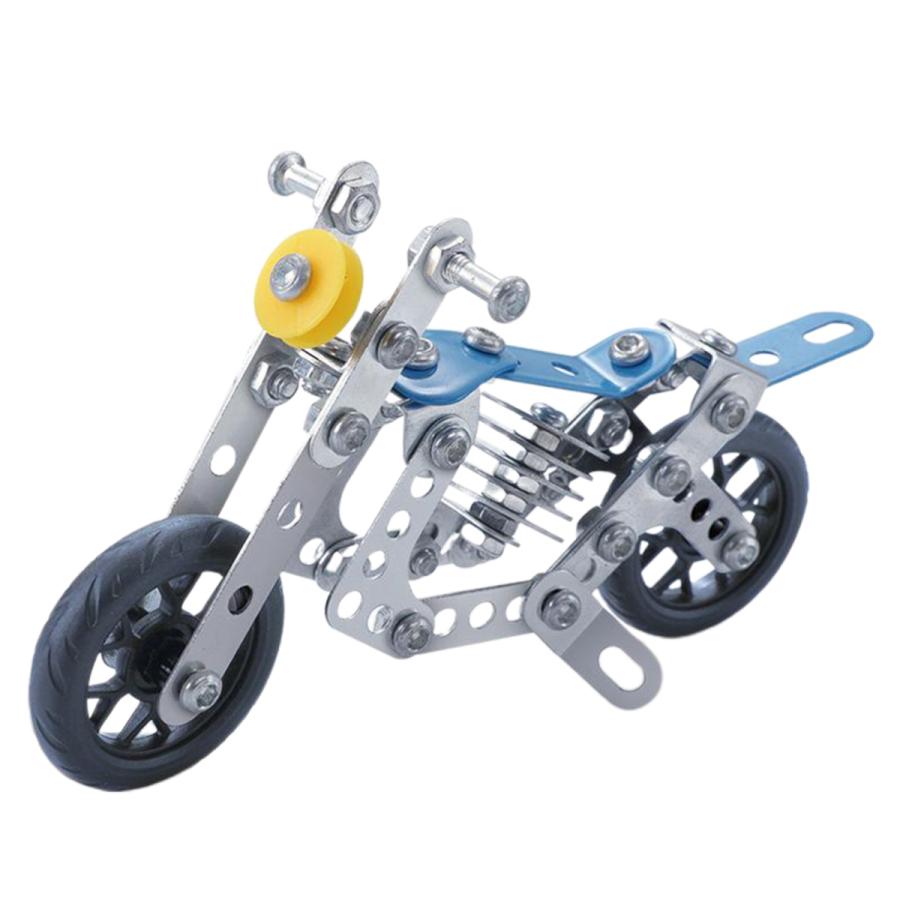 満点のオートバイモデルの構築レンガ3Dパズルdiyおもちゃ子供と大人のため