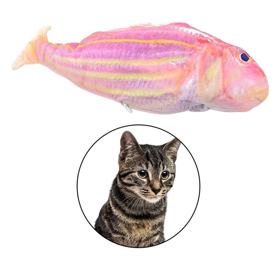 猫のおもちゃの魚 手動魚しっぽ玩具 シミュレーション魚 面白い猫インタラクティブおもちゃの魚 噛むおもちゃ 動く 電動魚 猫運動不足 ストレス解消対策 押し付け式 猫玩具 子猫の咀嚼 子猫の運動に最適 ペット用品 通販 かわいいキャットニップ魚のおもちゃ 電気魚の